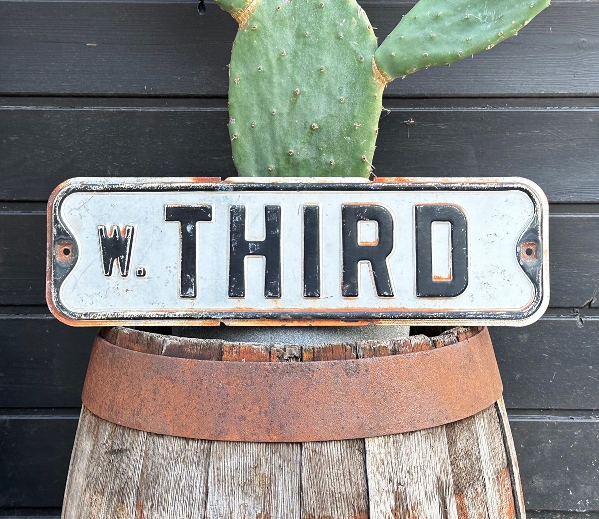 1950´s W. THIRD Straßenschild