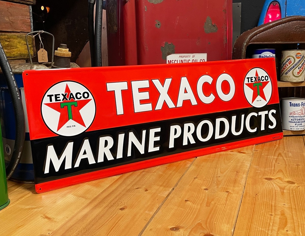 Texaco Marine Products Schild 