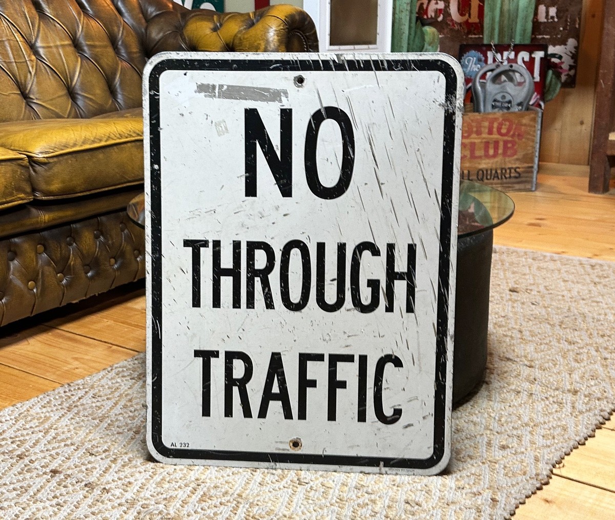 No Through Traffic Verkehrsschild