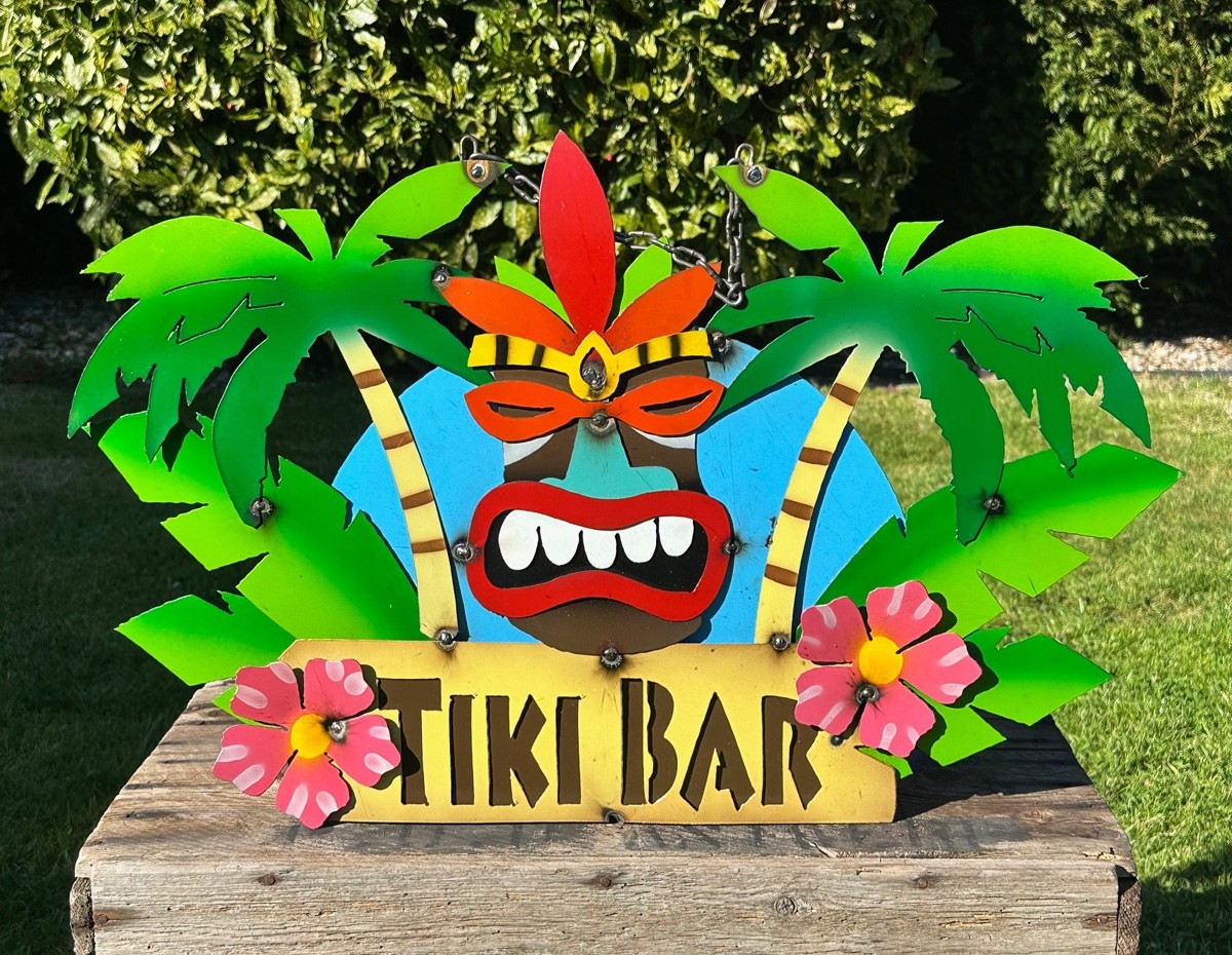 XL Tiki Bar Palms Schild