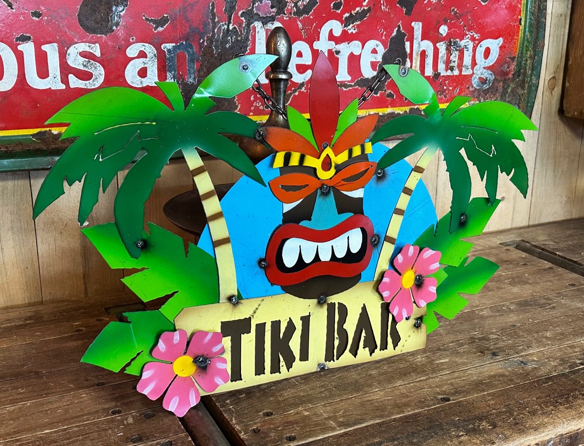 XL Tiki Bar Palms Schild