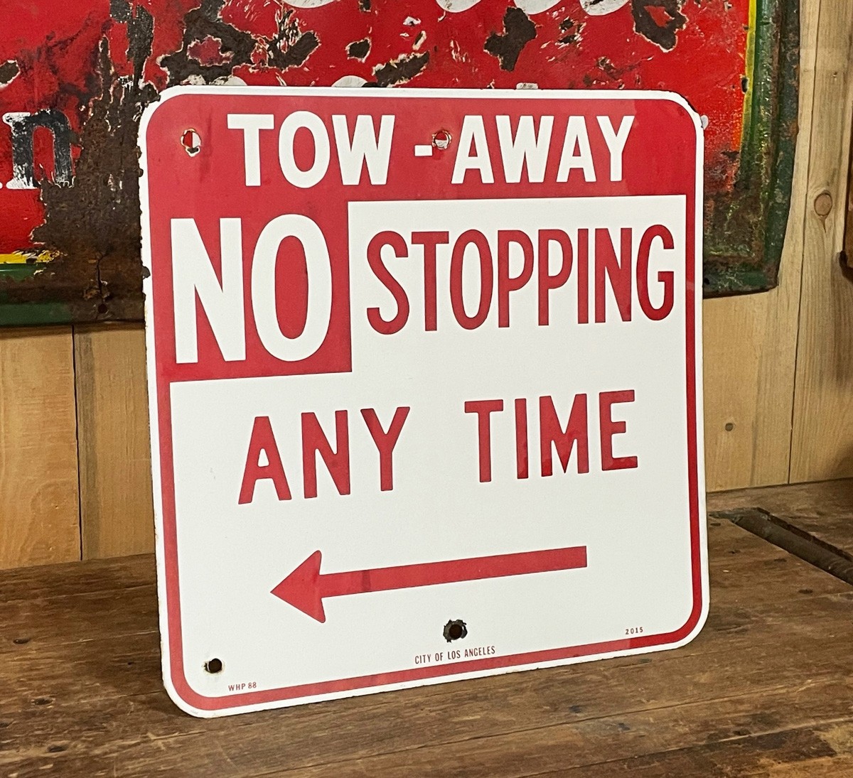 Tow Away No Stopping Emaille Verkehrsschild
