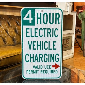 4 Hour Electric Vehicle Charging Verkehrsschild