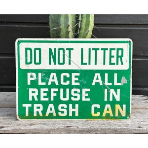 Do Not Litter Schild