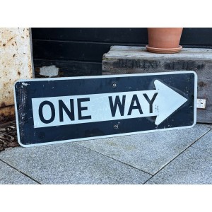 One Way Verkehrsschild
