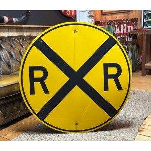 XXL Railroad Verkehrsschild (Holz!)