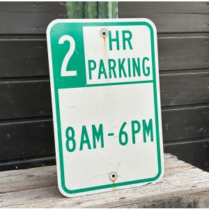 2 Hour Parking 8AM - 6PM Verkehrsschild