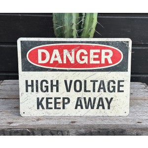 Danger - High Voltage Keep Away Schild