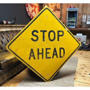 XXL Stop Ahead Verkehrsschild