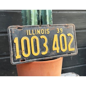 1939 Illinois Kennzeichen