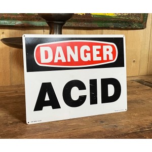Danger - Acid Schild