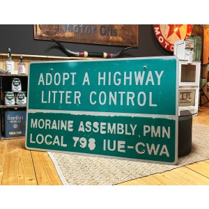 XXL Adopt a Highway Litter Control Verkehrsschild