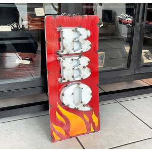 BBQ Flames XL 3D Schild