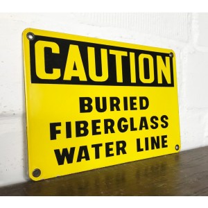 Original USA Schild - CAUTION Emailleschild