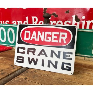 Original USA Schild - Danger Craine Swing Blechschild