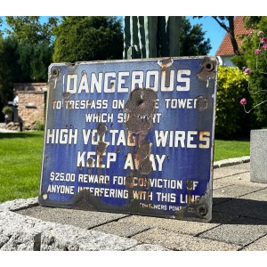 Dangerous - High Voltage Wires Keep Away Emailschild