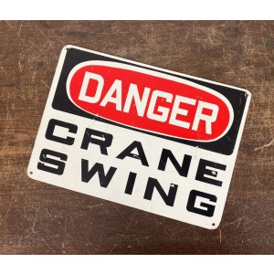 Original USA Schild - Danger Craine Swing Blechschild