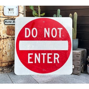XXL Do Not Enter Verkehrsschild