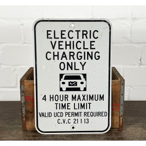 Electric Vehicle Charging Only Verkehrsschild