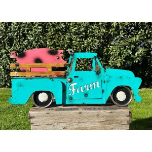 Farm Truck mit Schwein Schild