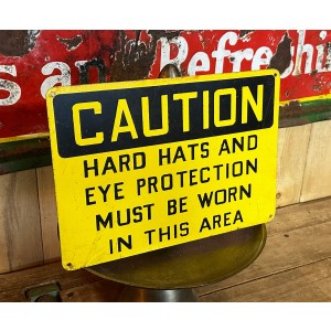 CAUTION - Hard Hats and Eye Protection in this Area Schild