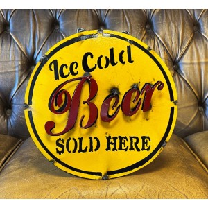 Ice Cold Beer Sold Here Schild
