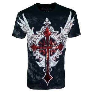 Konflic Clothing - Winged Cross T-Shirt