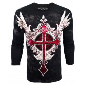 Konflic Clothing - Winged Cross Longsleeve T-Shirt