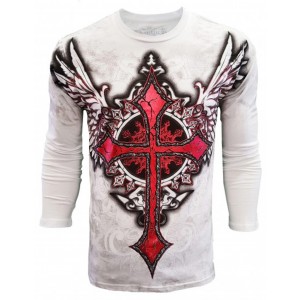 Konflic Clothing - Winged Cross Longsleeve T-Shirt