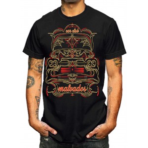 La Marca Del Diablo - Malvados Pinstripe T-Shirt Front