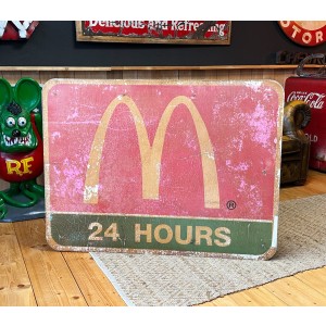 XXL Mc Donalds 24 Hours Schild