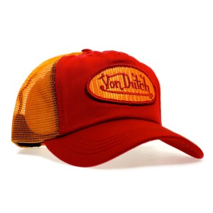 Von Dutch - Classic Red/Yellow Mesh Trucker Cap