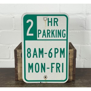 2 Hour Parking Verkehrsschild
