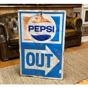 1970s Pepsi Cola Drive Out Schild