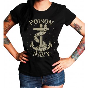 La Marca Del Diablo - Poison Navy T-Shirt Front