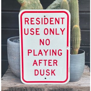 Resident Use Only Verkehrsschild