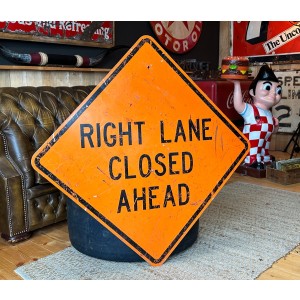 XL Right Lane Closed Ahead Verkehrsschild