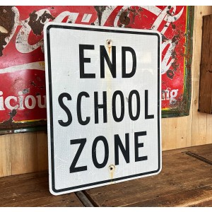 End School Zone Verkehrsschild