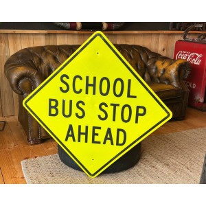 XL School Bus Stop Ahead Verkehrsschild