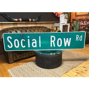 XXL Social Row Rd Straßenschild