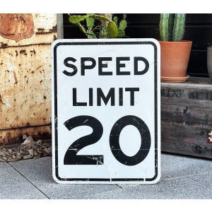 Speed Limit 20 Schild