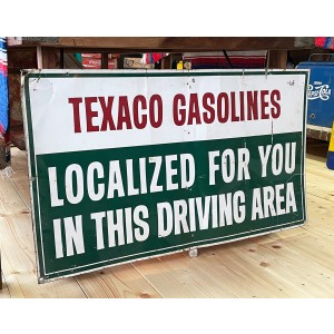 Texaco Gasolines Schild 