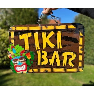 Tiki Bar - Maske Schild