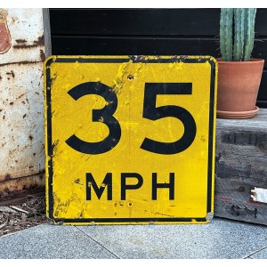 35 MPH Verkehrsschild