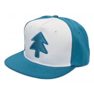 Retro Cap - Dipper Blue Pine Tree Snapback Cap