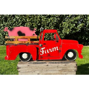 Farm Truck mit Schwein Schild