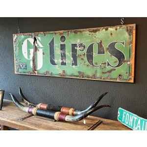 G&J Tires Emaille Schild 