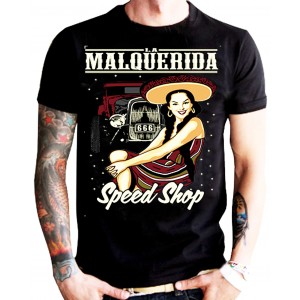 La Marca Del Diablo - La Malquerida Speed Shop T-Shirt Front