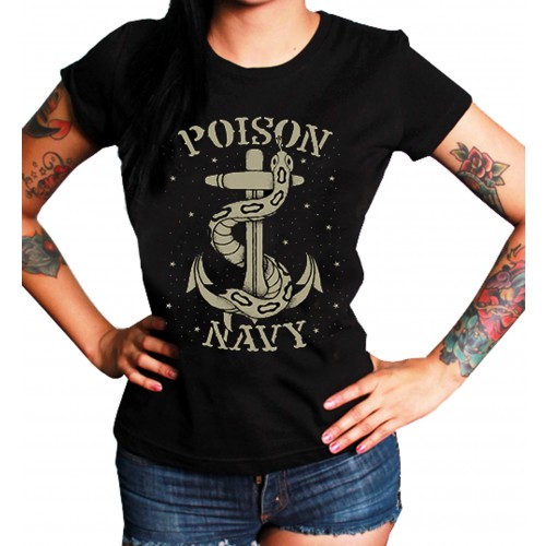 La Marca Del Diablo - Poison Navy T-Shirt Front