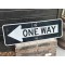 One Way Verkehrsschild